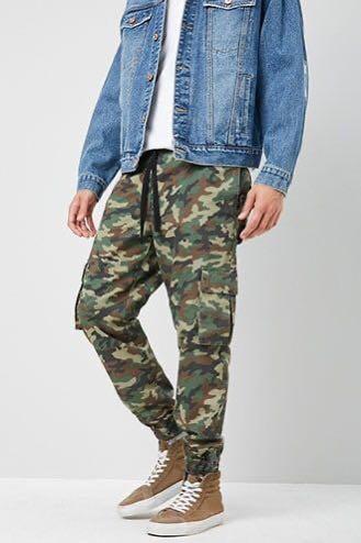 camo cargo joggers