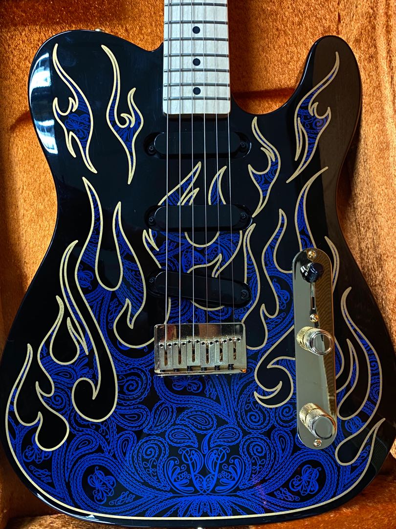 Fender James Burton signature Telecaster tele Blue Paisley Flames