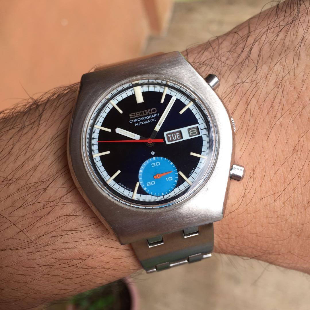 For Sale: 1976 Vintage Seiko Chronograph Automatic 6139-8040 “Blue Eye”  (All Original Watch Head), Men's Fashion, Watches & Accessories, Watches on  Carousell