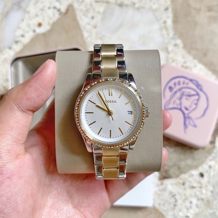Fossil 2 tone watch