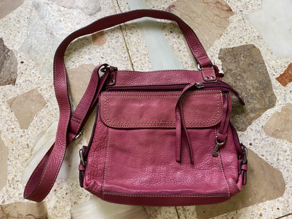 fossil corduroy messenger bag