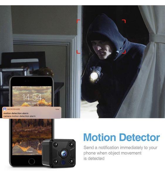 FREDI Hidden Spy Camera 1080P HD Mini Wireless WiFi Small Nanny