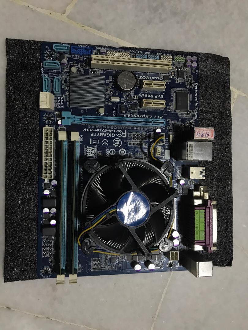 Gigabyte Motherboard Combo Electronics Computer Parts Accessories On Carousell