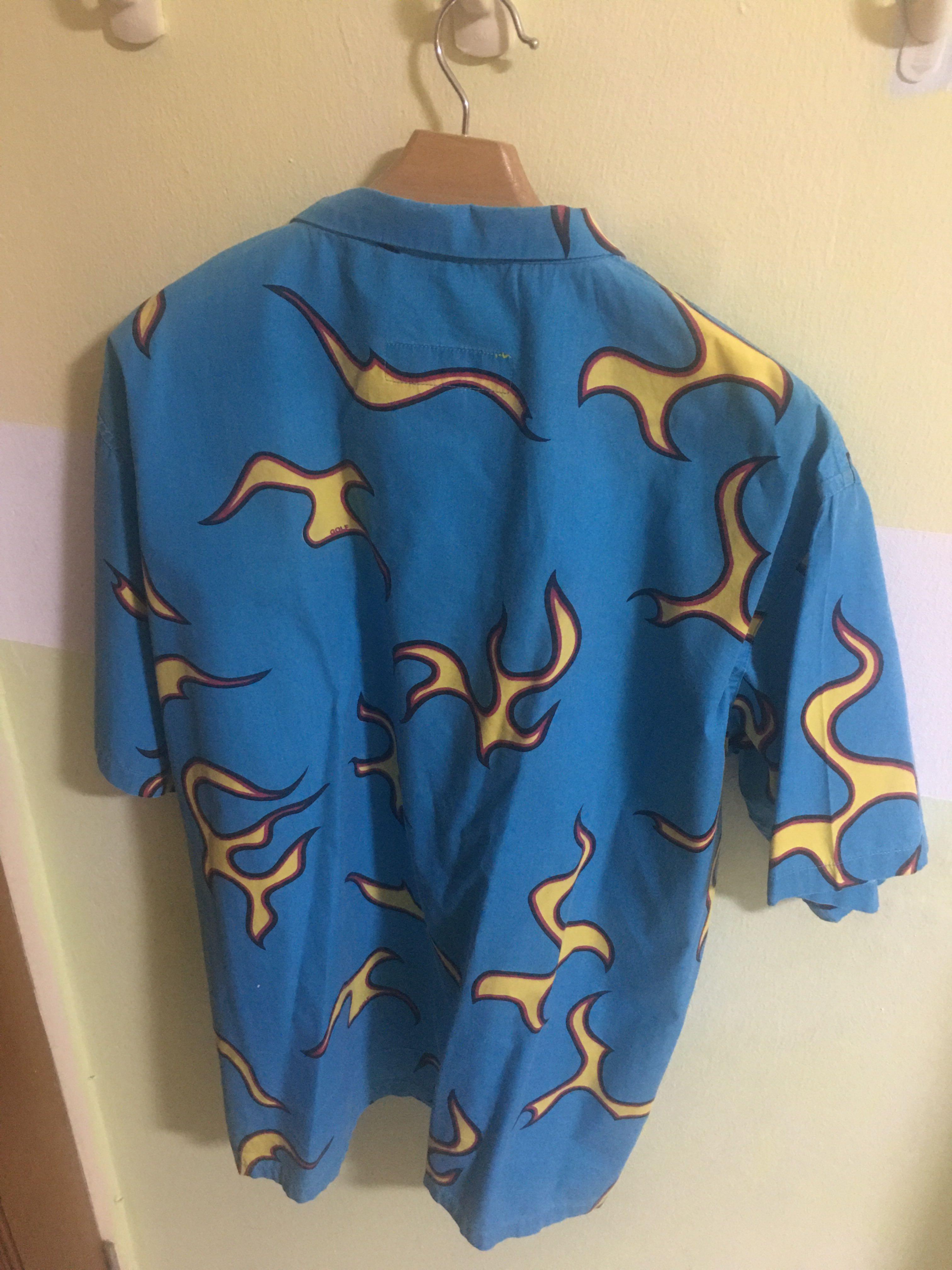 Golf wang best sale blue flame shirt