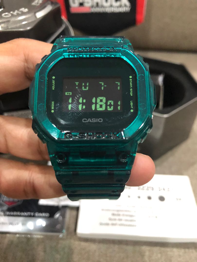 G shock jelly green deals