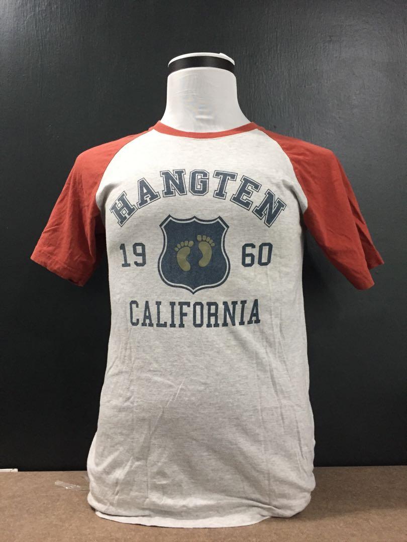 Hang Ten Shirt California Surfing Raglan Shirt Baju Hag Ten Men S Fashion Clothes Tops On Carousell