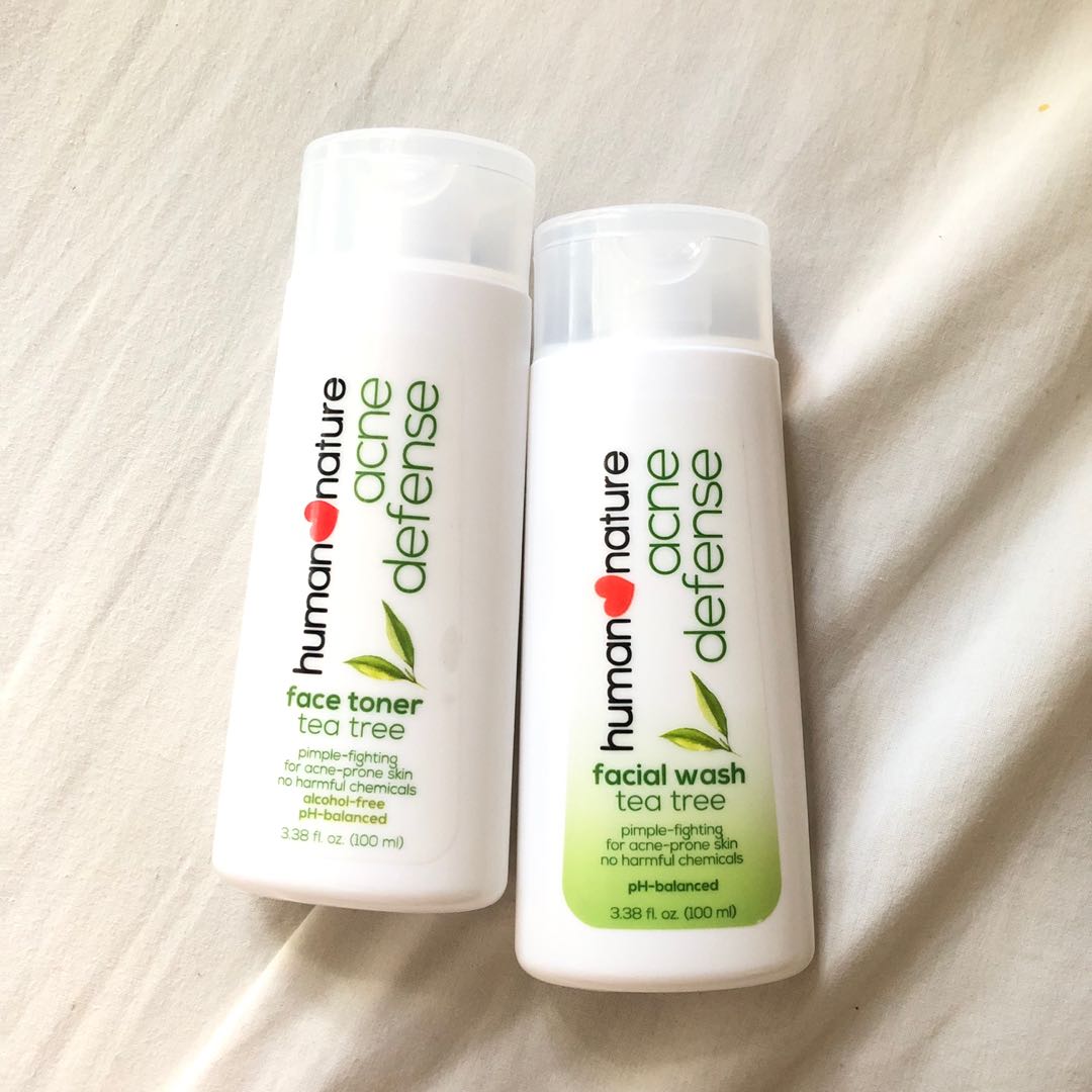 human nature acne facial wash