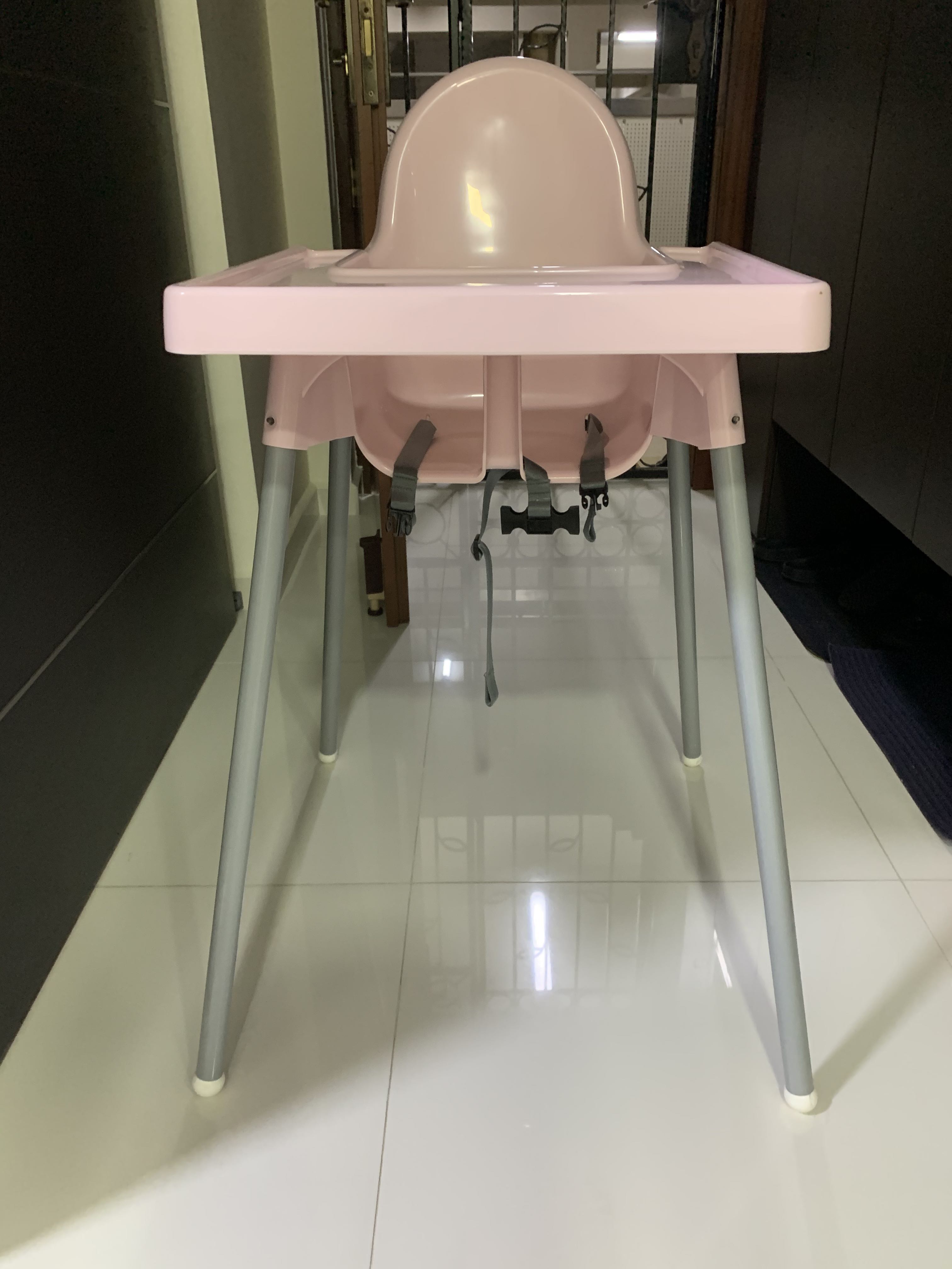 Ikea Baby Highchair With Tray Pink Babies Kids Nursing Feeding On Carousell