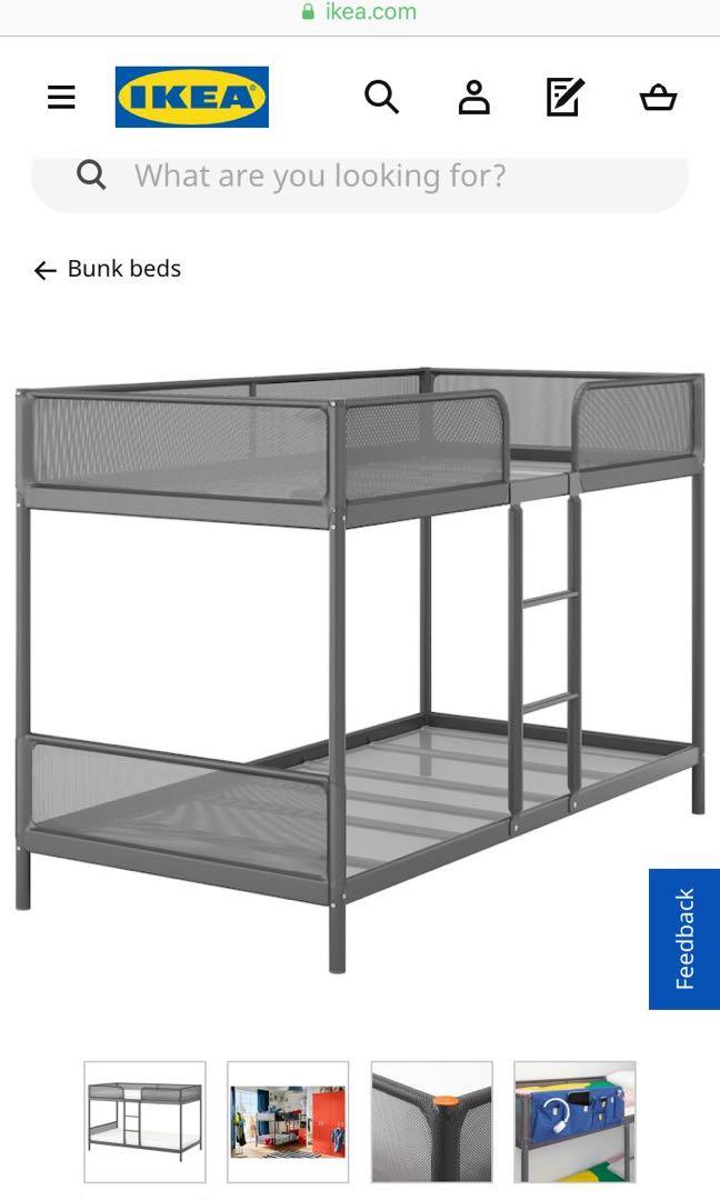 Ikea bunk bed + 2 mattresses, Furniture & Home Living, Furniture, Bed Frames & Mattresses on