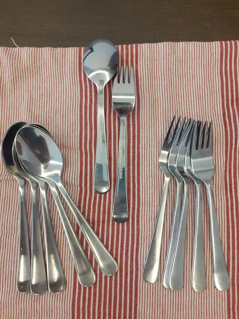 Ikea Kitchen Utensils Spoon Fork Holder 1 Set Stainlees Steel Kitchen Appliances On Carousell