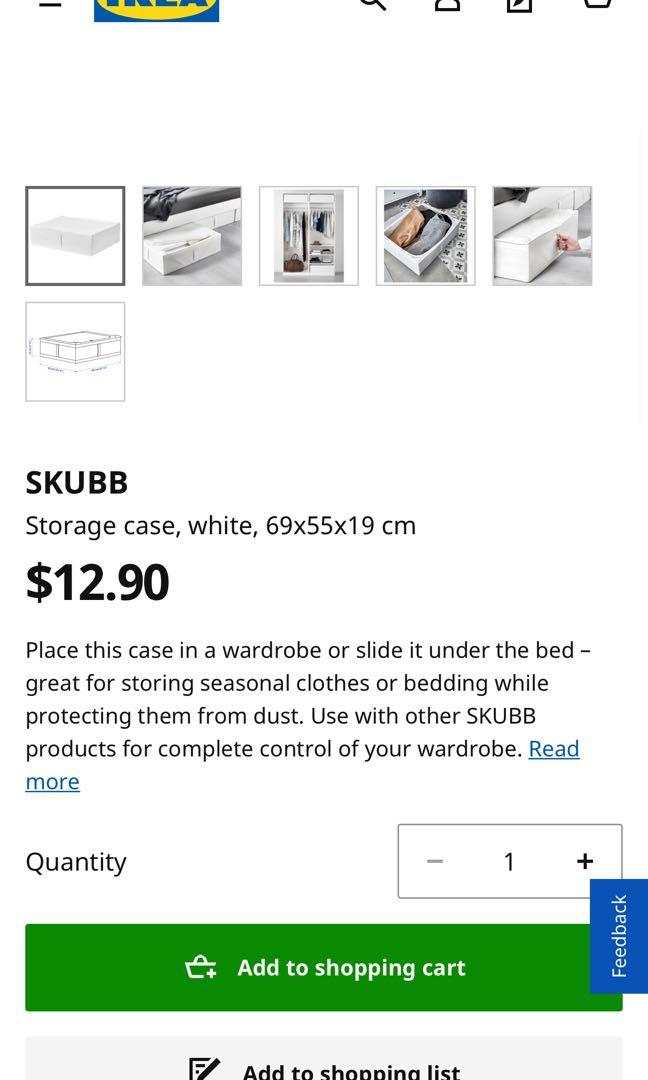  IKEA  skubb  storage space Furniture Others on Carousell