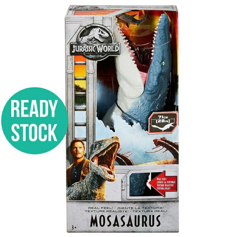 mosasaurus toy in water