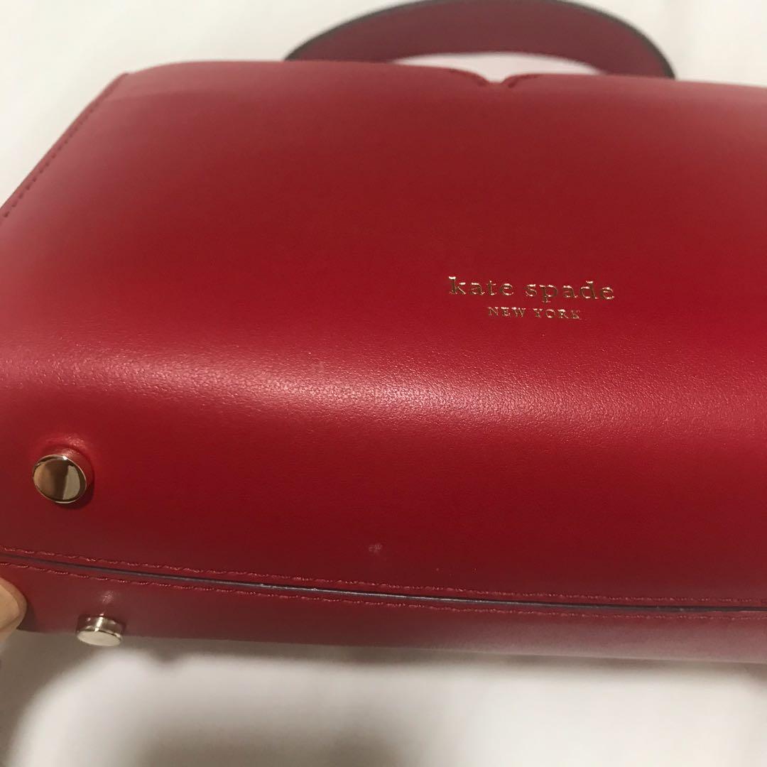 Kate Spade New York Women's Nicola Twistlock Small Shoulder Bag, Hot Chili,  Red, Graphic, One Size : Buy Online at Best Price in KSA - Souq is now  : Fashion