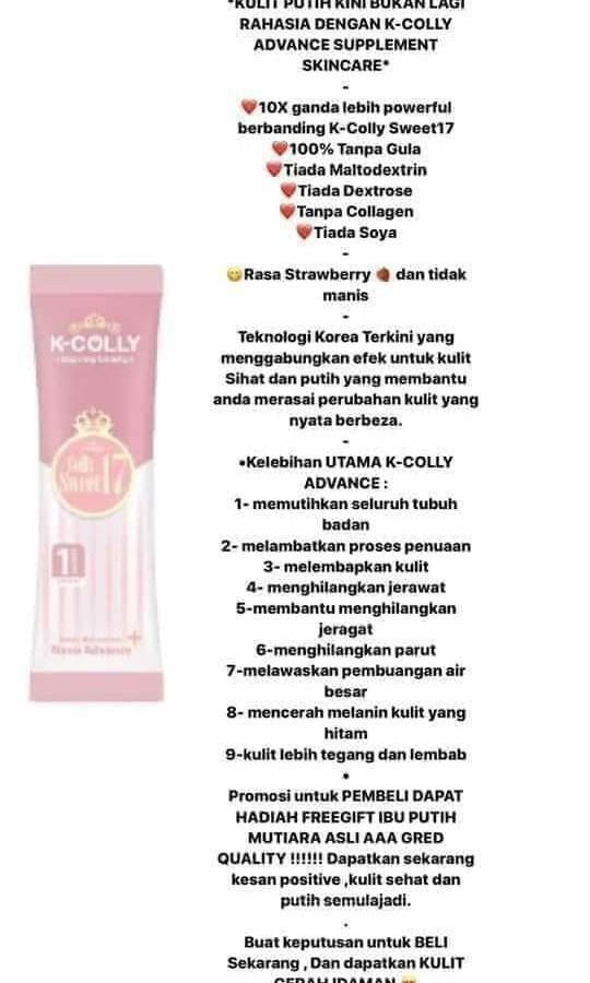 K Colly Beauty Personal Care Face Face Care On Carousell