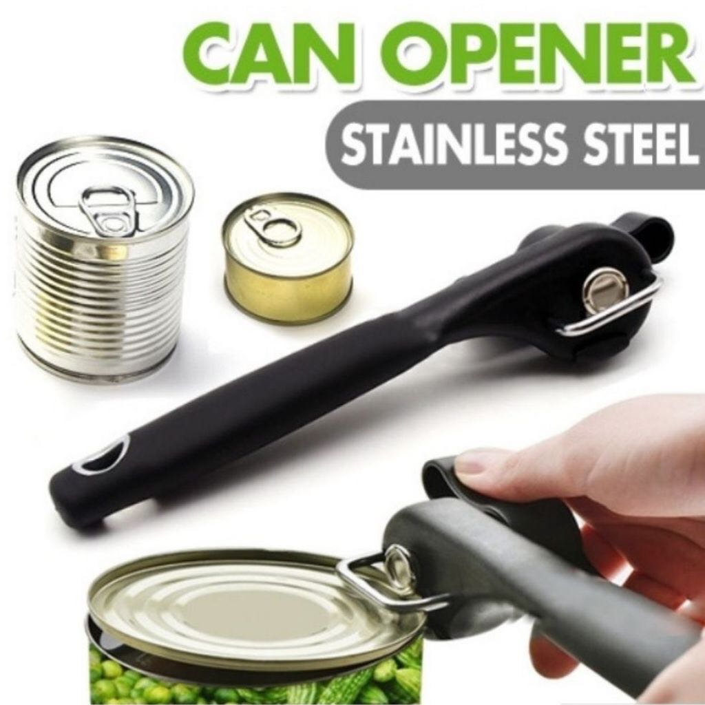 German Technology No Sharp Edge Safe Cut Stainless Steel Can Opener