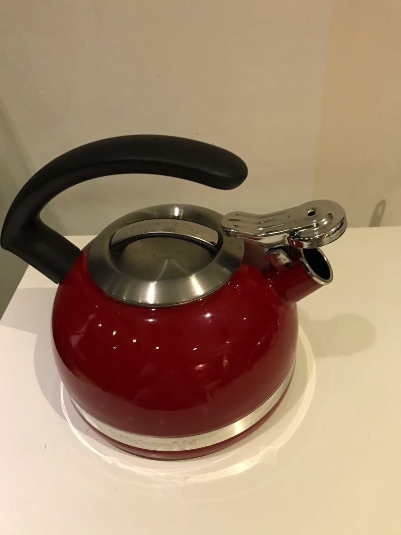 Kitchenaid Tea Kettle Empire Red 2 Quart Porcelain Enamel