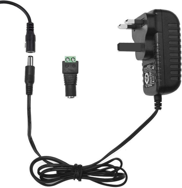 LE 12V 2A Power Supply for LED Strip Light, AC 100-240V to DC 12V