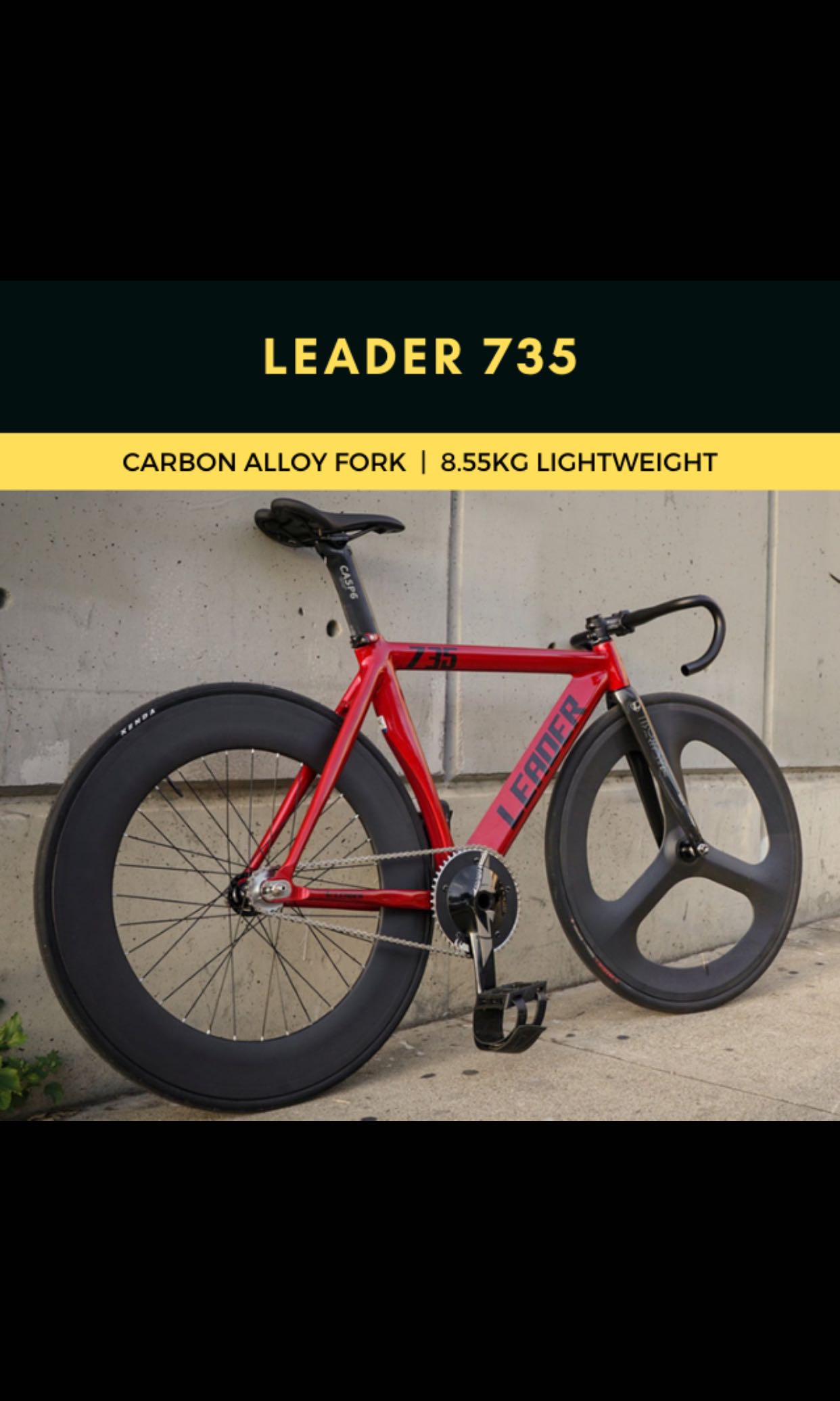 Leader 735tr Leader 735 Fixie LEADER 735, Sports Equipment