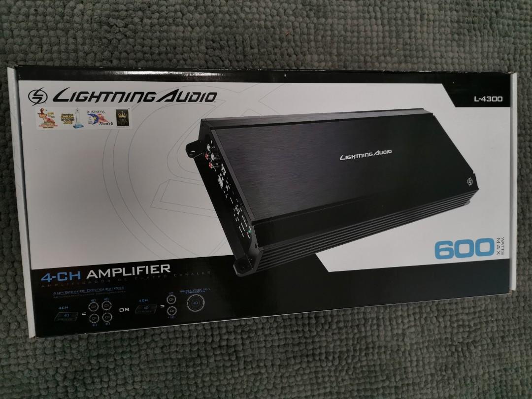 Lightning Audio L-4300 4 Channel Amplifier, Auto Accessories on