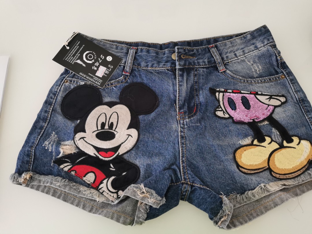 Short 2025 jeans mickey