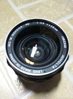 Minolta 28mm 1:3.5 Manual Lens