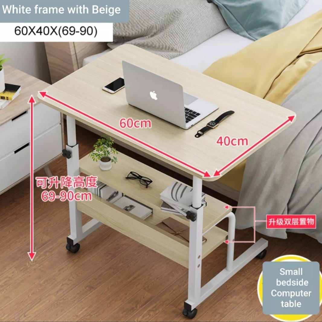 Movable Portable Computer Office Table Study Table Home Furniture Furniture Fixtures Tables Chairs On Carousell