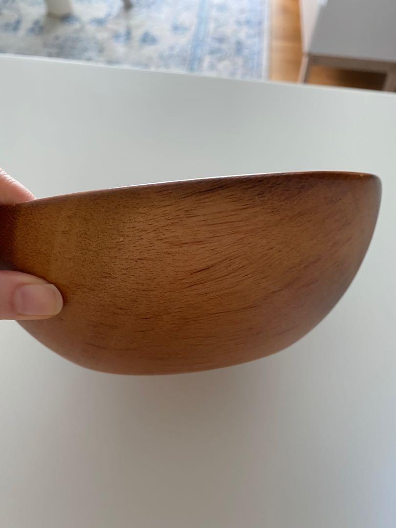 [Move out sale] MUJI Wooden Bowl, Home Appliances, Kitchenware on Carousell