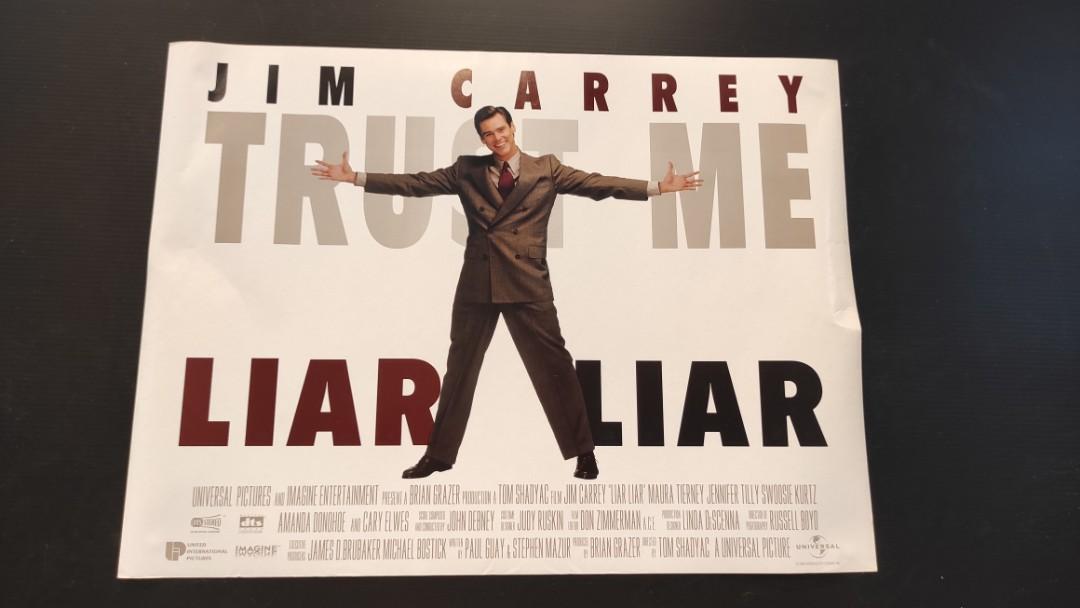 Movie Poster Liar Liar Hobbies Toys Memorabilia Collectibles Vintage Collectibles On Carousell Movie Poster Liar Liar Hobbies Toys Memorabilia Collectibles Vintage Collectibles On Carousell