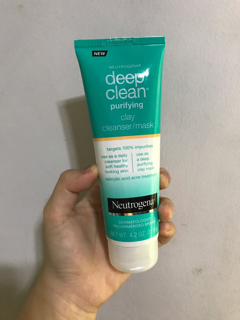 neutrogena deep clean clay cleanser