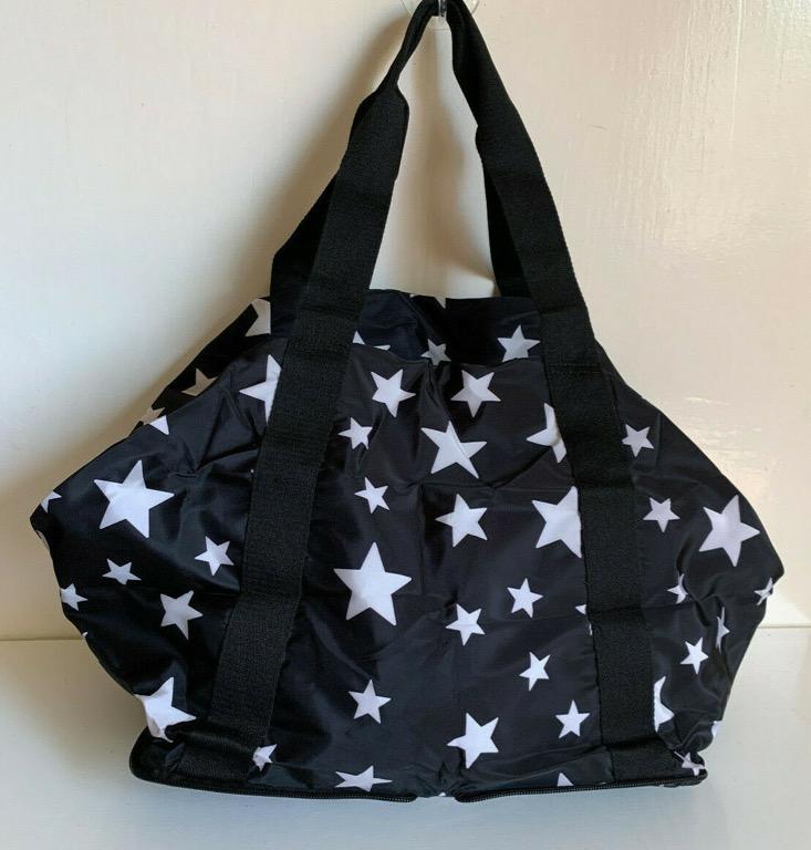 NEW VICTORIA S SECRET VS CELESTIAL SHIMMER PACKABLE FOLDABLE WEEKENDER TOTE BAG 58 SALE