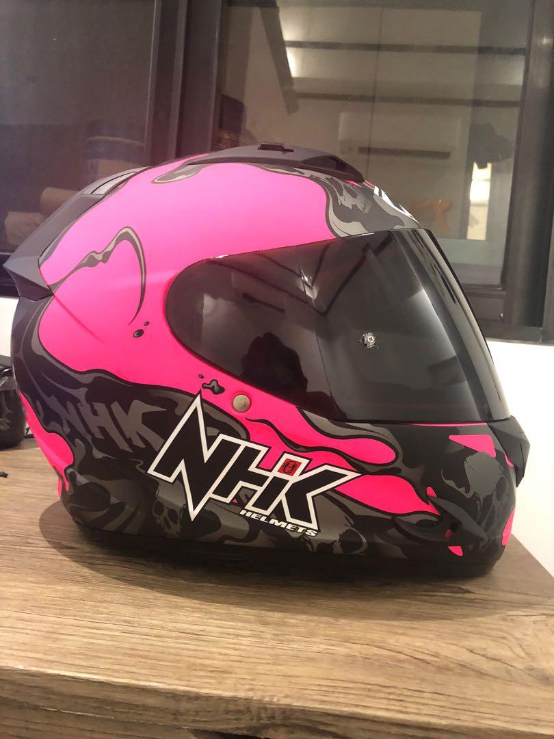 Nhk Race Pro Magma Pink Motorbikes Motorbike Parts Accessories Helmets And Other Riding Gears On Carousell Nhk Race Pro Magma Pink Motorbikes Motorbike Parts Accessories Helmets And Other Riding Gears On Carousell