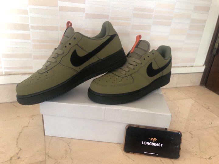 Nike Air Force 1 Olive, Men's Fashion 
