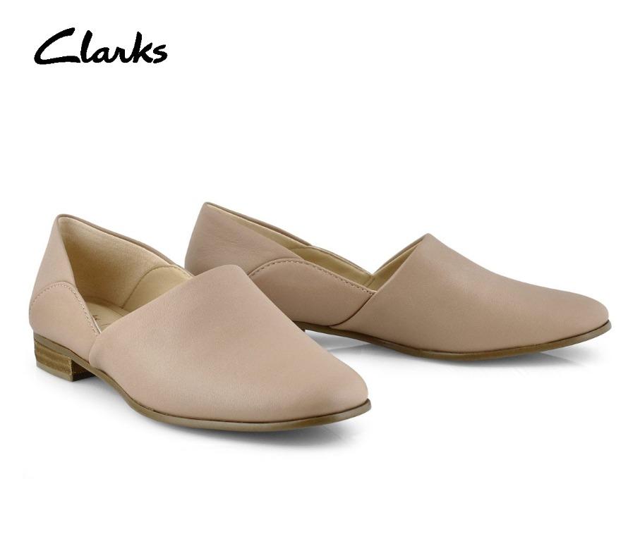 Clarks pure tone leather loafers sale