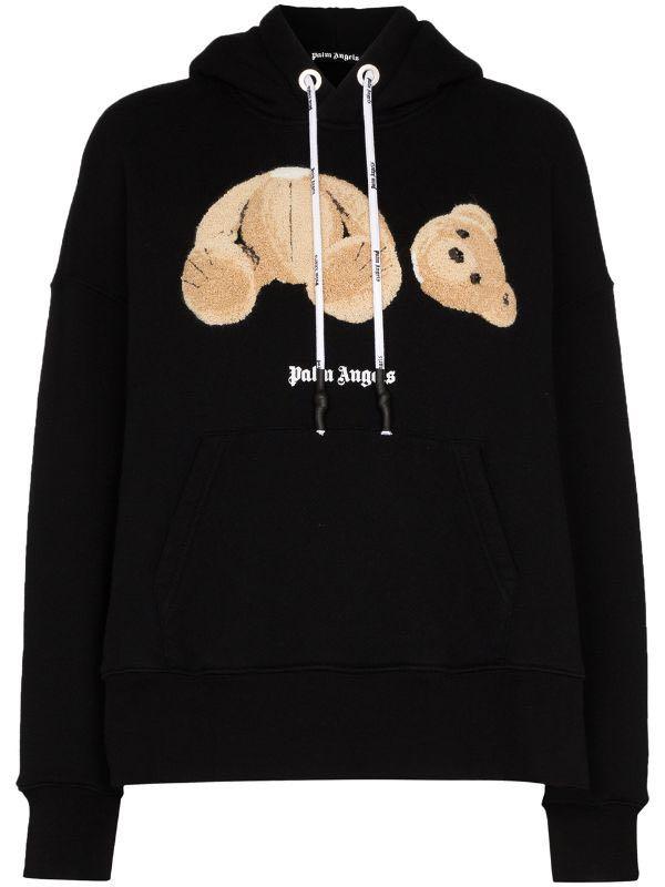 Palm Angels Pull And Bear Smiley Hoodie PALM ANGELS BEAR HOODIE