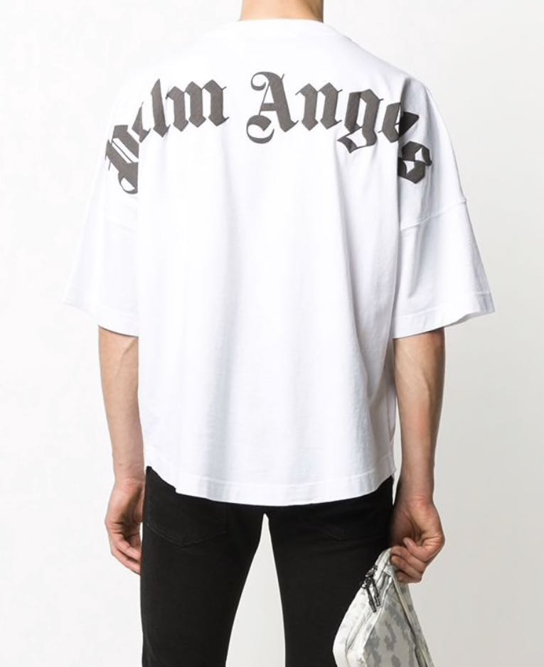 PALM ANGELS CLASSIC LOGO OVER TEE WHITE 