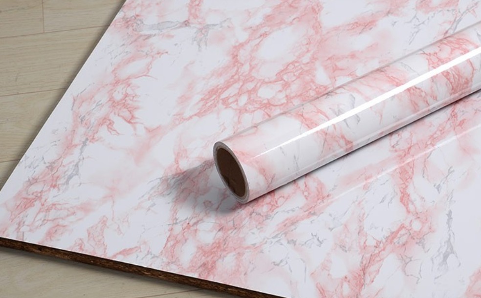 Pink Marble Wallpaper Wall Sticker Decal Home Decor