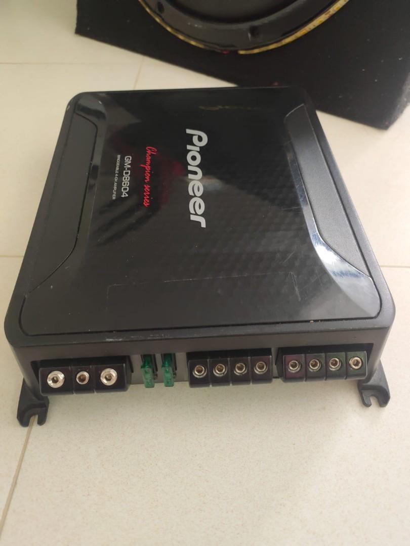 Pioneer champion series 4-ch amplifier & 12 inch Pioneer champion