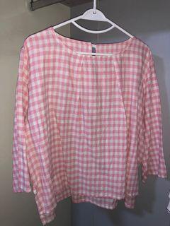 Plaid blouse