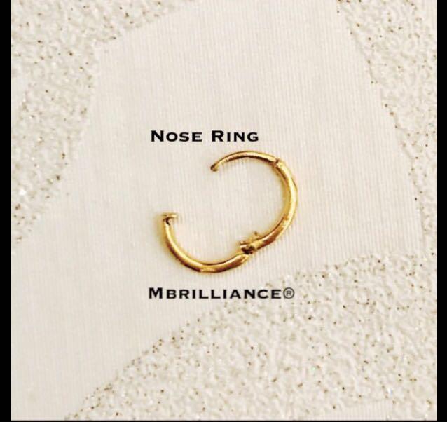 Gold plain 2024 nose ring