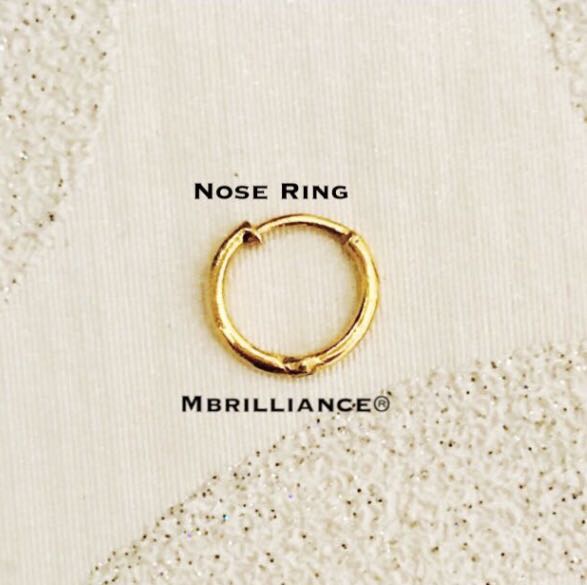 Plain nose ring 916 gold stud Women s Fashion Jewelry