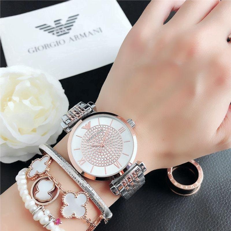 PO] Armani Crystal Watch, Women's 