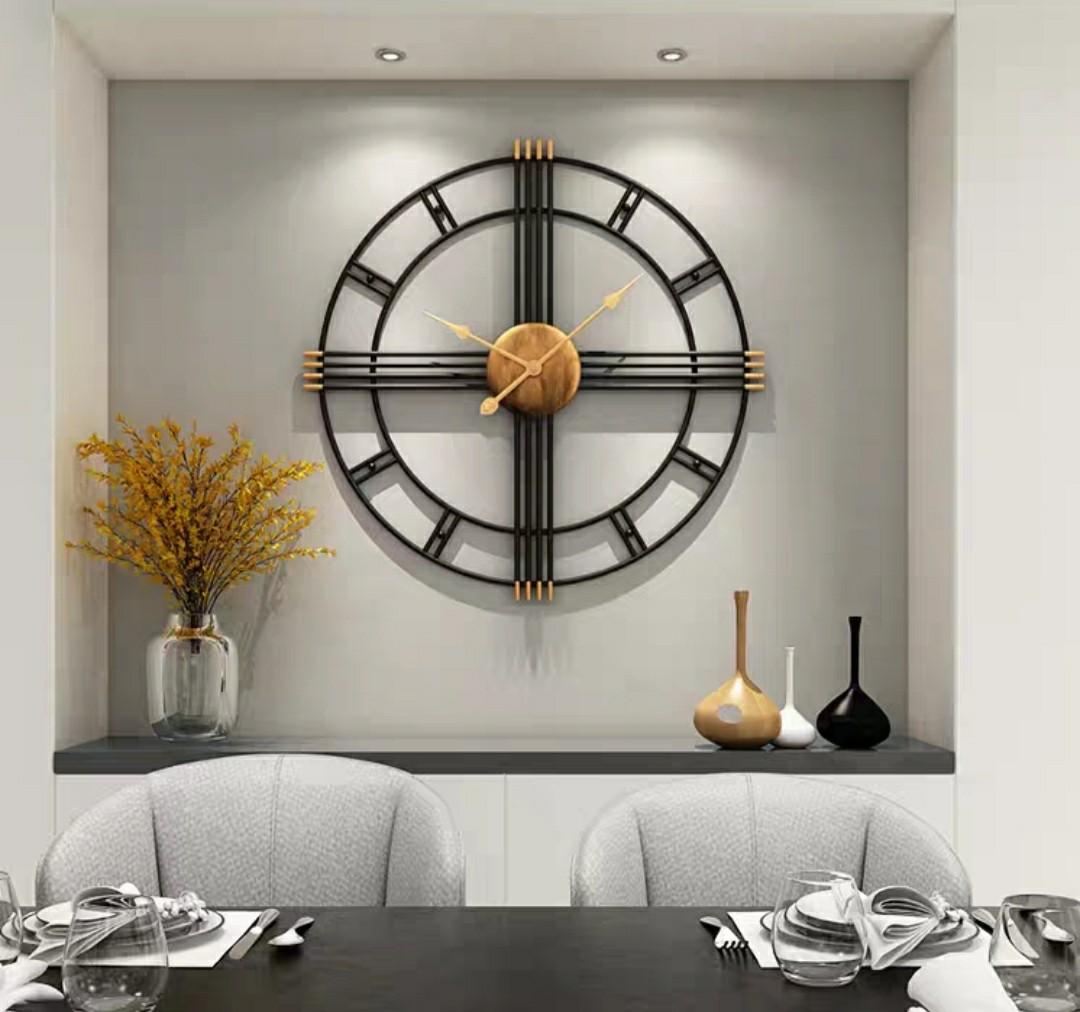 Po Modern Wall Clock Furniture Home Decor Others On Carousell