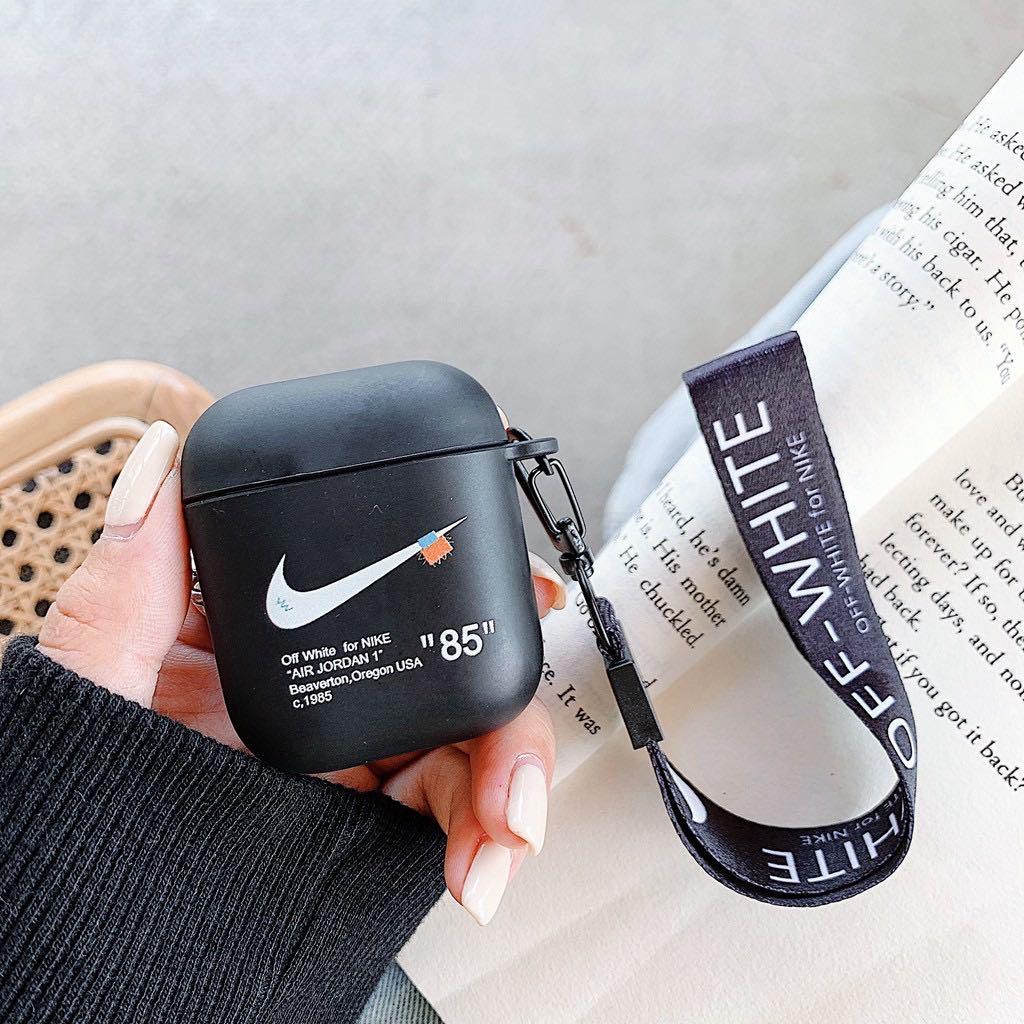 [PO] Nike Off White AirPods Case with Lanyard, Mobile Phones & Tablets ...