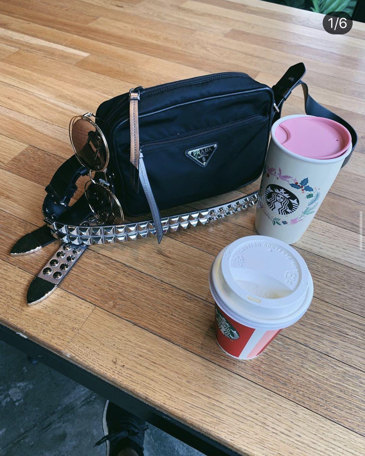 Prada nylon camera bag hot sale