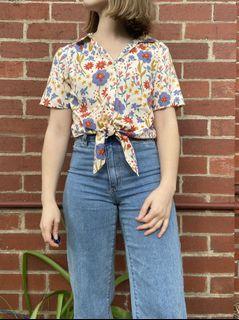 Princess Highway floral spring tie up blouse top 6