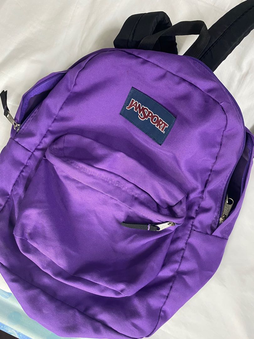 purple jansport bag