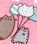 Balloon pusheen plush throw blanket online