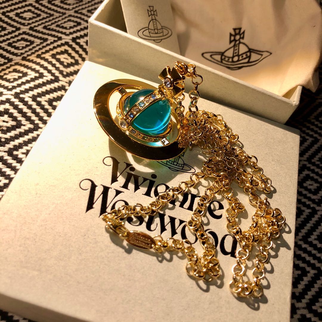 Rare BLUE Vivienne Westwood necklace Women s Fashion Jewelry