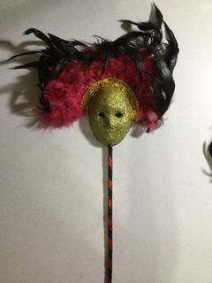 Red/Black/Gold Masquerade Table Numbers