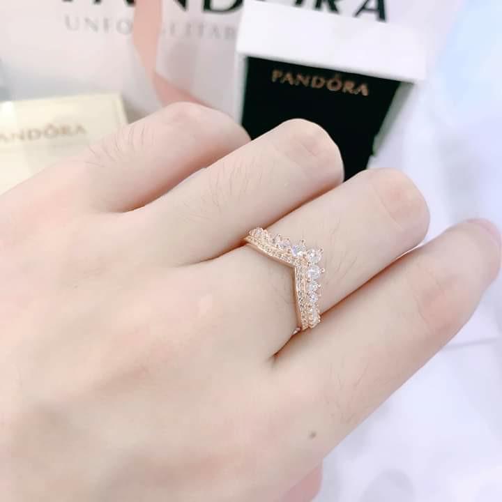 Princess Wishbone Ring Rose Gold 